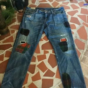 Polo Ralph Lauren Patched Distressed Denim!